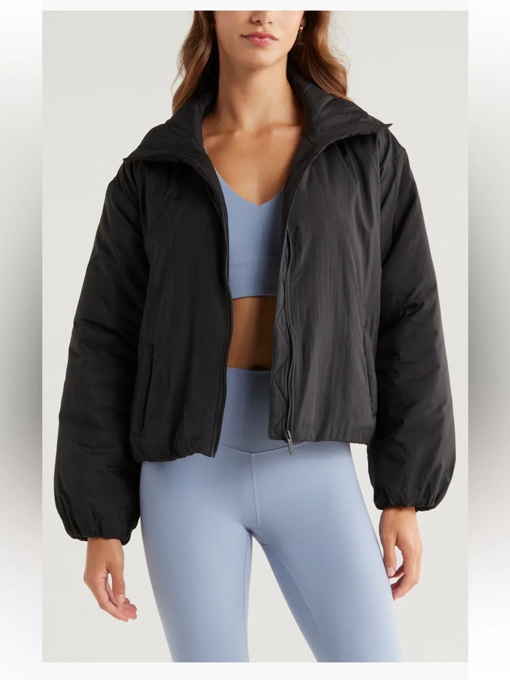 Zella Elevate Insulated Jacket women’s coat black large NWT - Picture 1 of 5